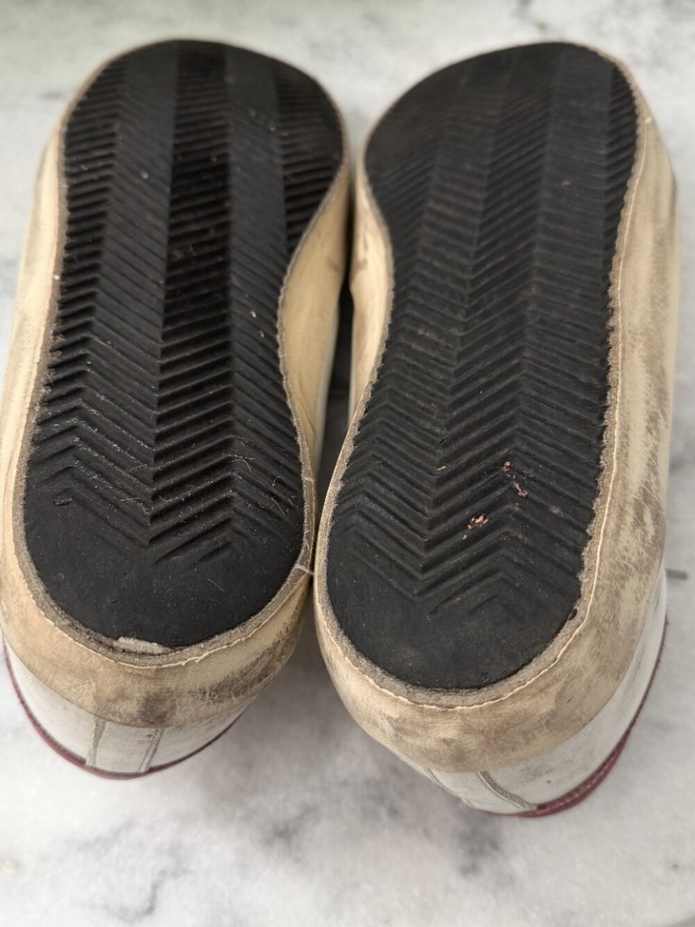 Golden Goose Superstar Sneakers White Leather Glitter Star Red Heel 41 / US 11 - Picture 3 of 6